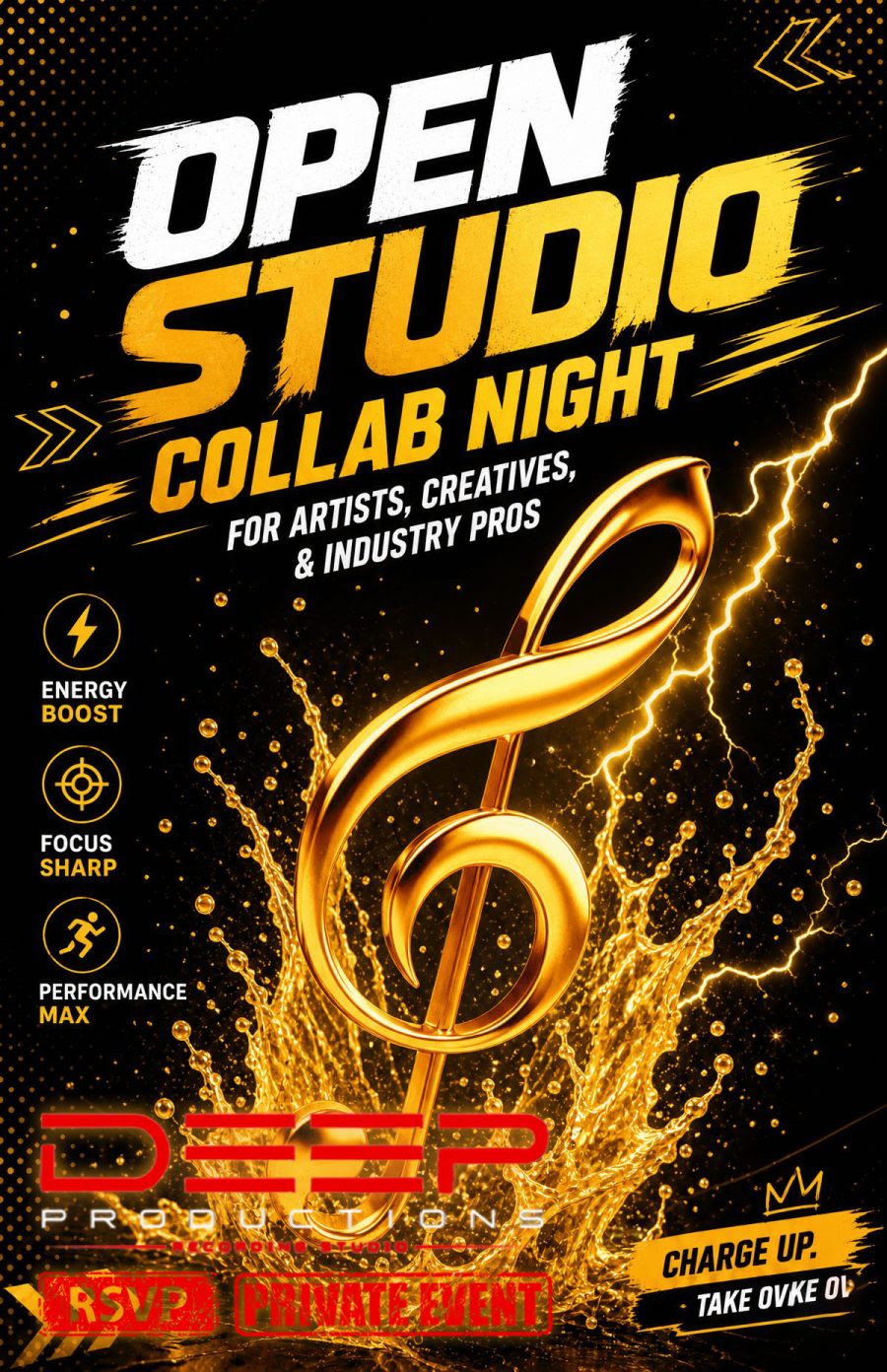 Open Studio Collab Night poster